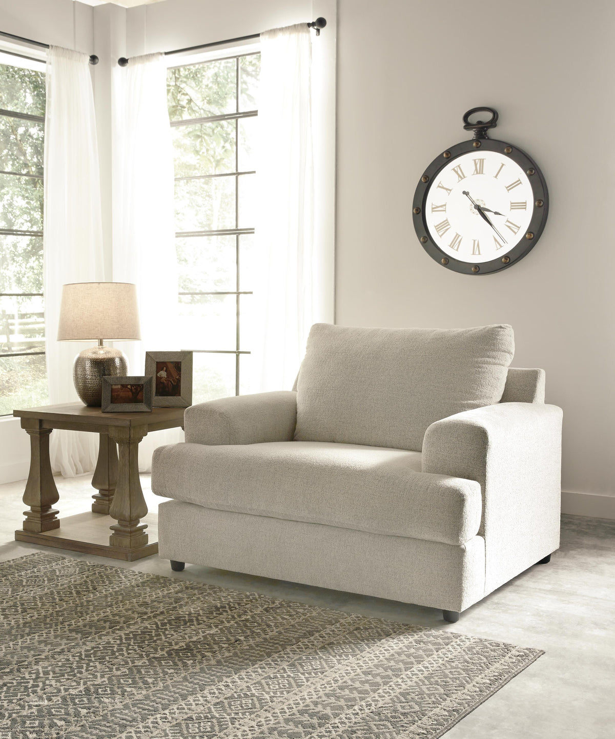 Soletren Loveseat, Oversized Chair and Ottoman
