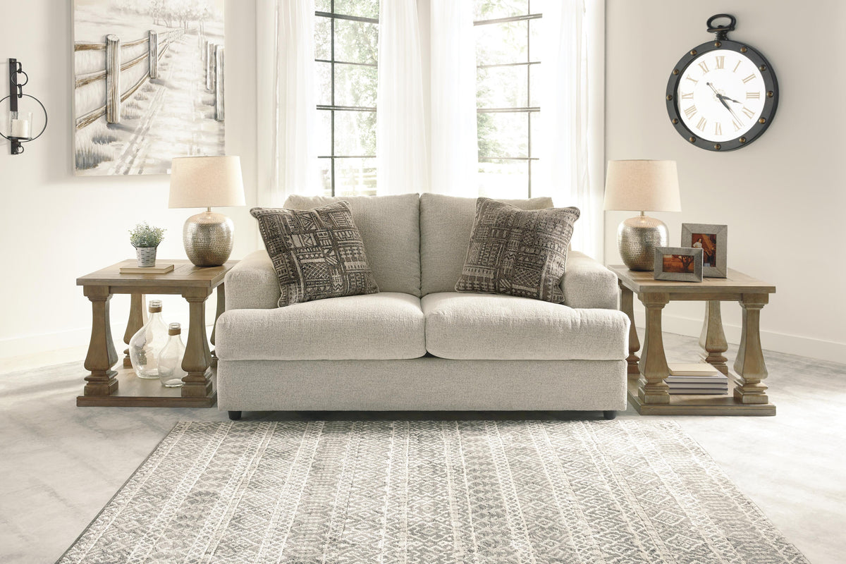 Soletren Loveseat, Oversized Chair and Ottoman