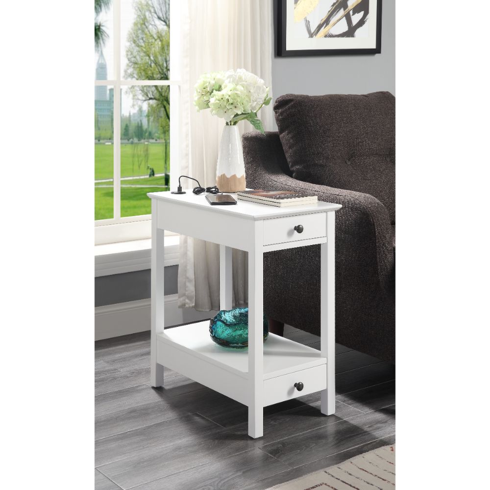 Byzad Accent Table w/USB Port
