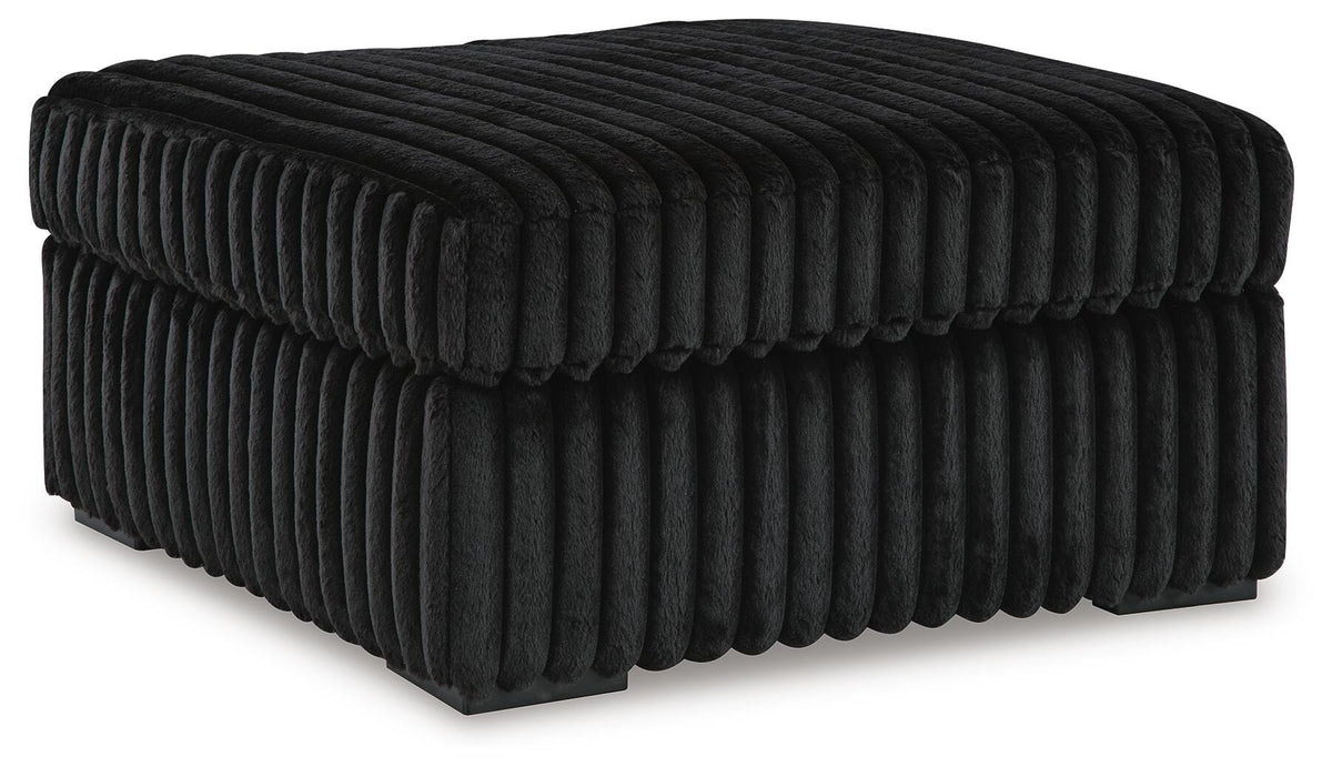 Midnight-Madness Oversized Chair and Ottoman