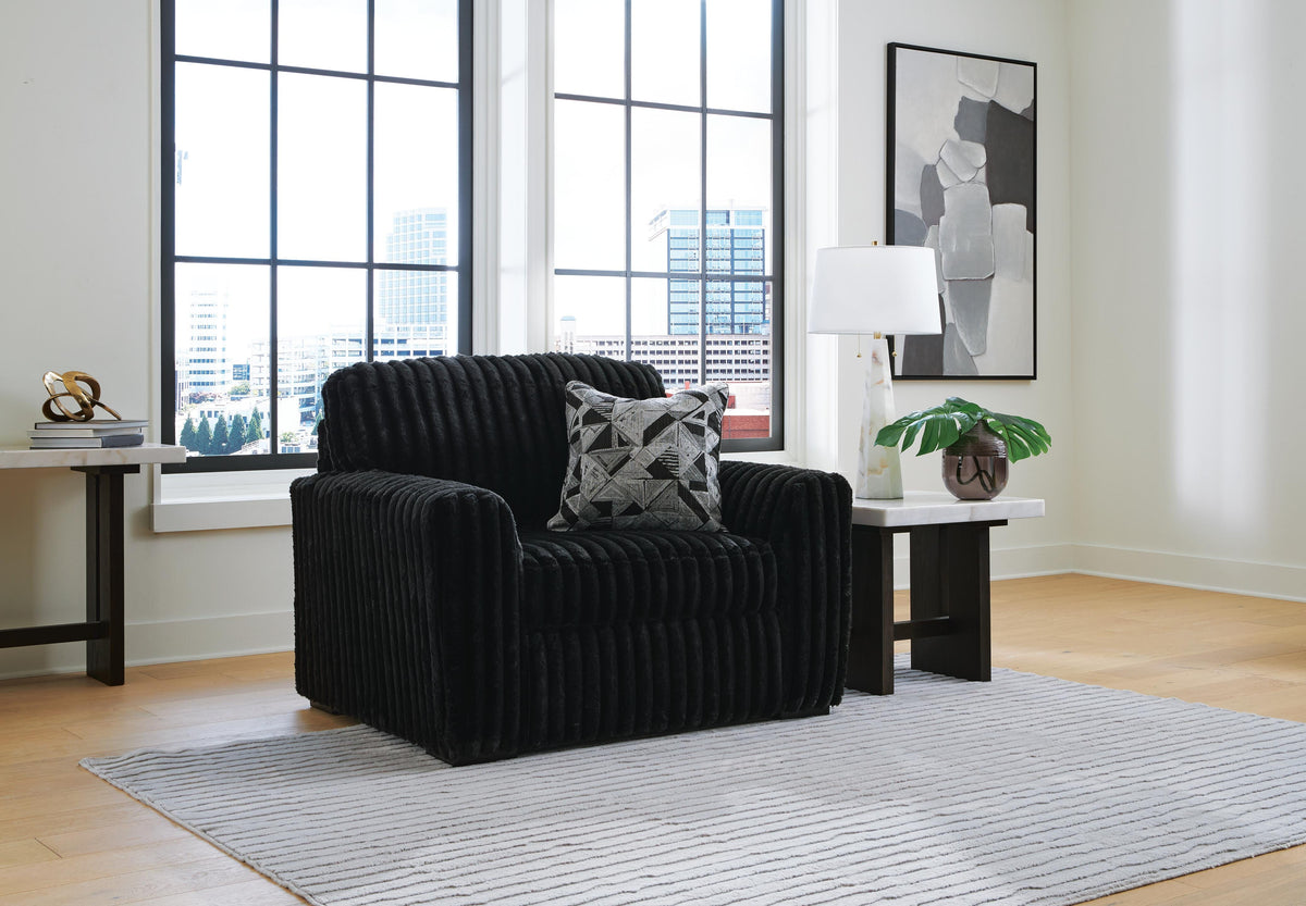 Midnight-Madness Sofa, Loveseat and Oversized Chair
