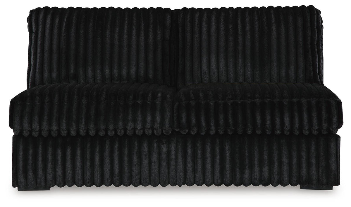 Midnight-Madness 4-Piece Sectional and Oversized Chaise