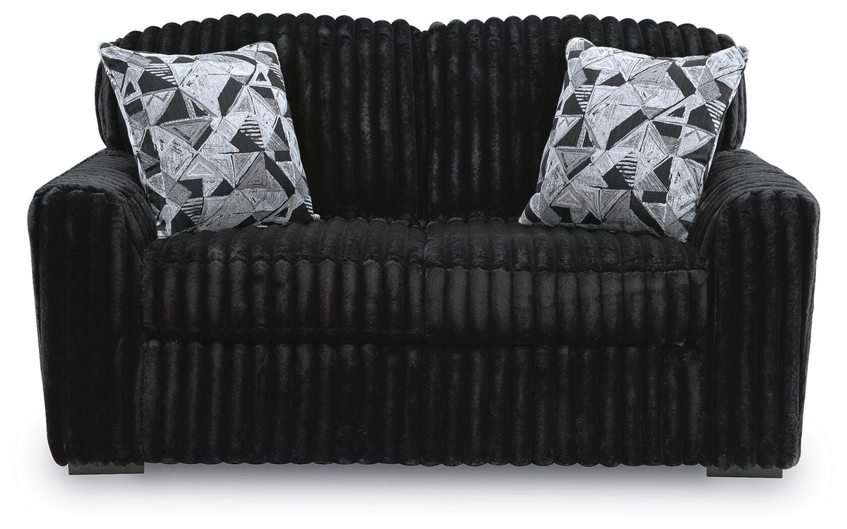 Midnight-Madness Sofa and Loveseat