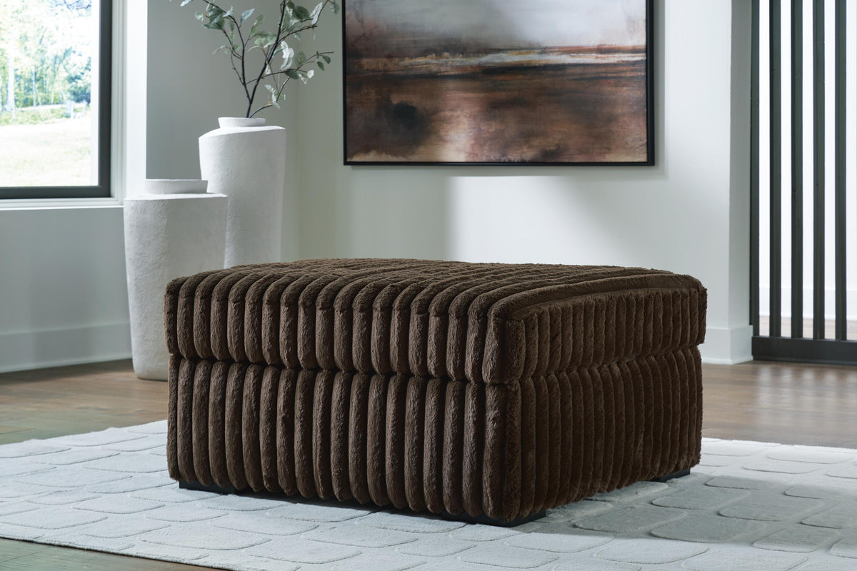 Midnight-Madness Sofa, Oversized Chair and Accent Ottoman
