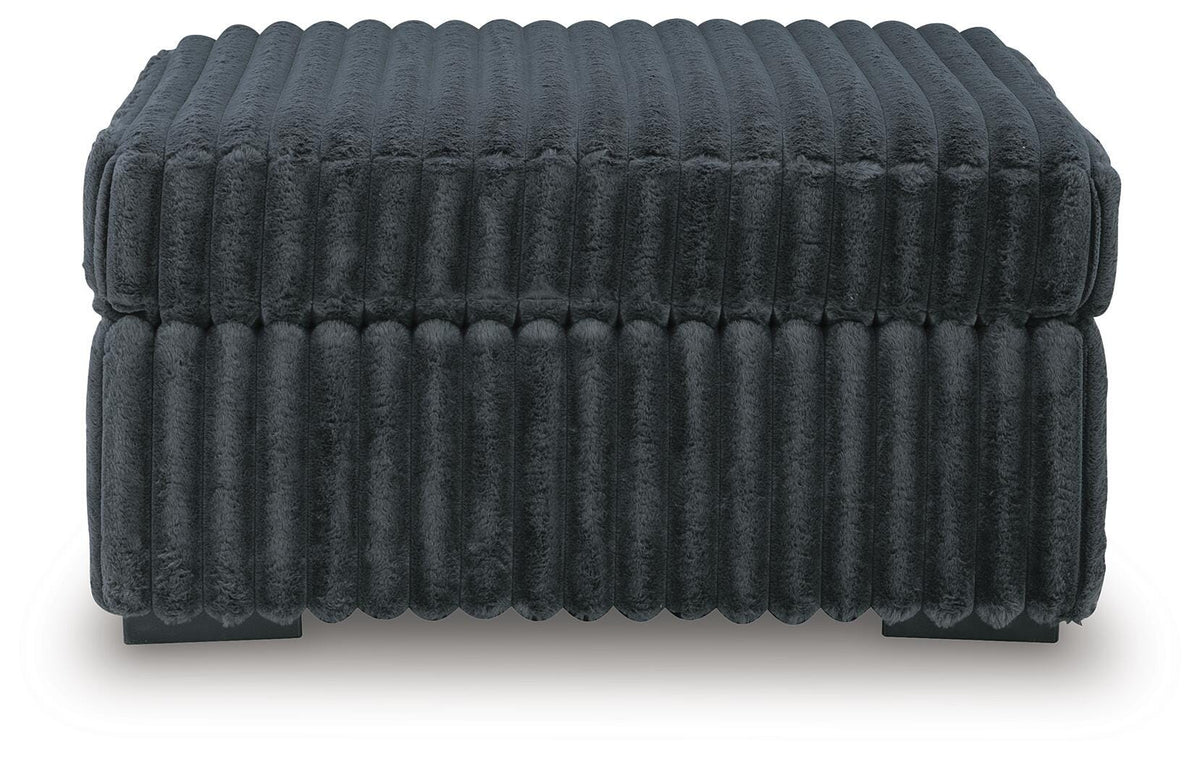 Midnight-Madness Oversized Chair and Ottoman