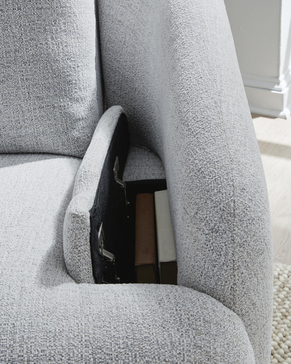 Alainmont Next-Gen Nuvella Swivel Power Recliner
