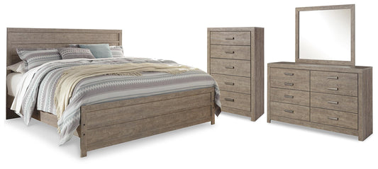 Culverbach King Panel Bed, Dresser, Mirror and Chest
