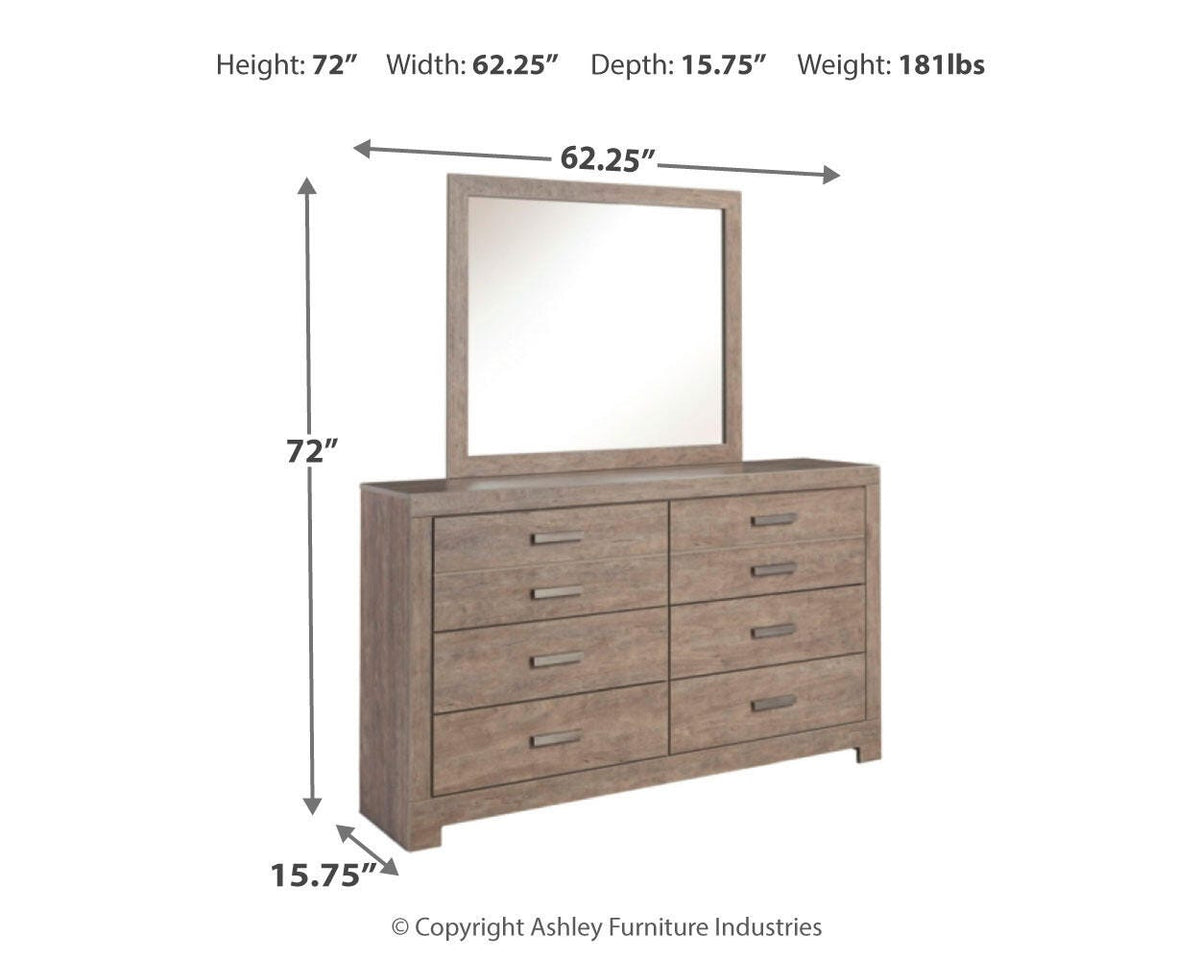 Culverbach Full Panel Bed, Dresser and Mirror
