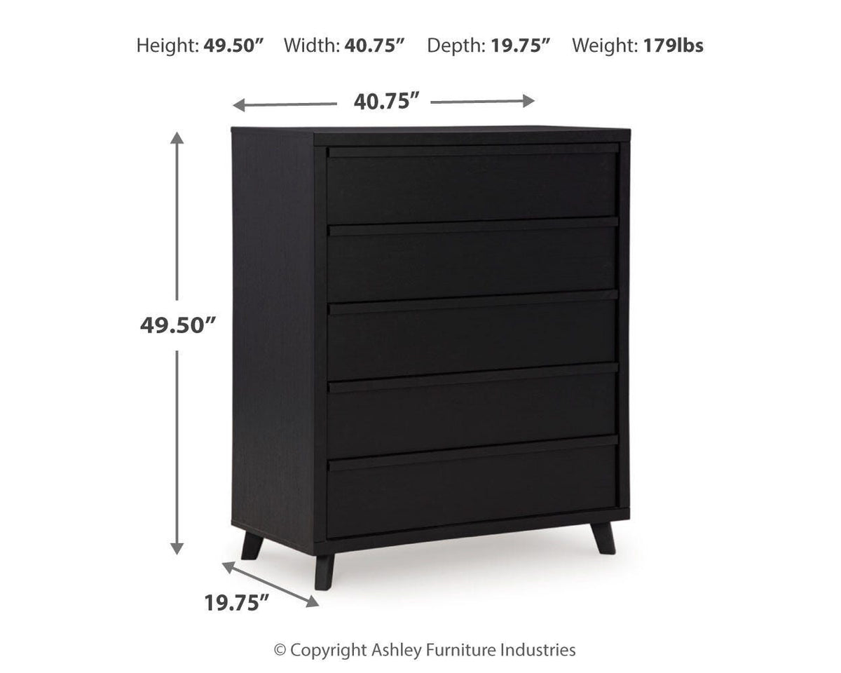 Danziar Queen Panel Bed, Chest and Nightstand