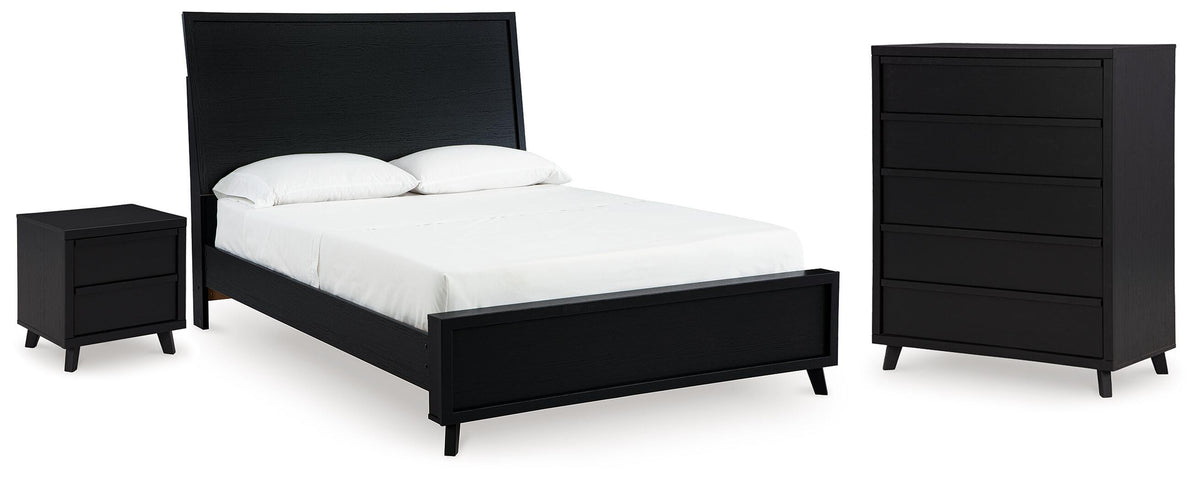 Danziar Queen Panel Bed, Chest and Nightstand
