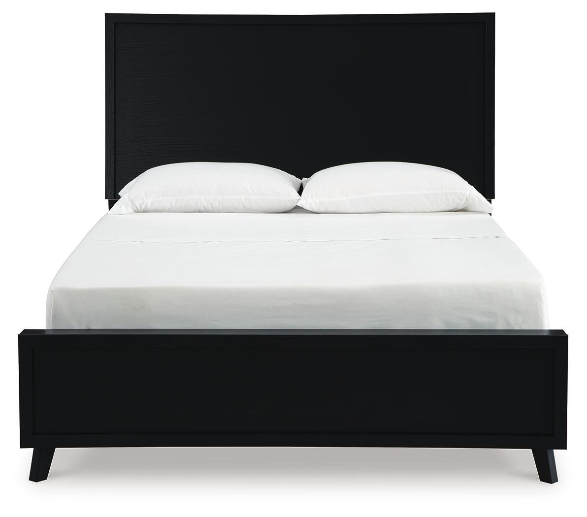 Danziar Queen Panel Platform Bed and 2 Nightstands