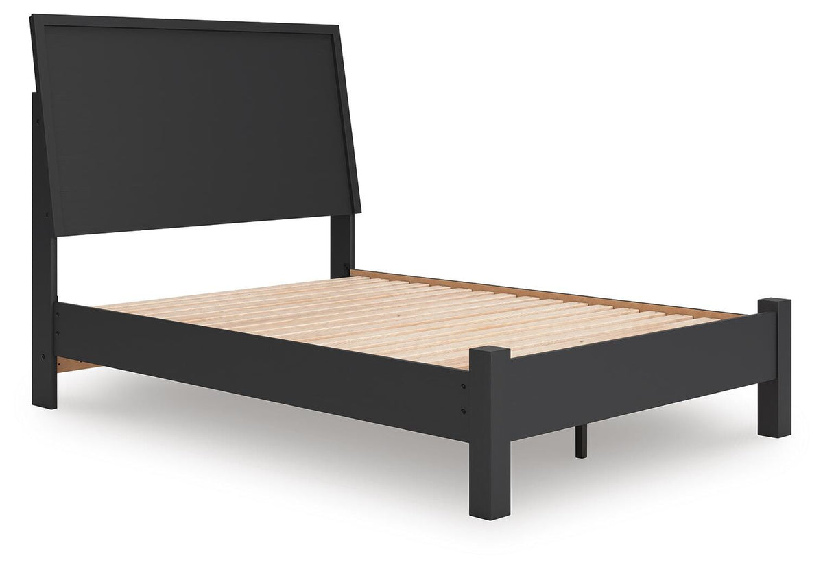 Danziar Full Panel Bed, Dresser and Mirror