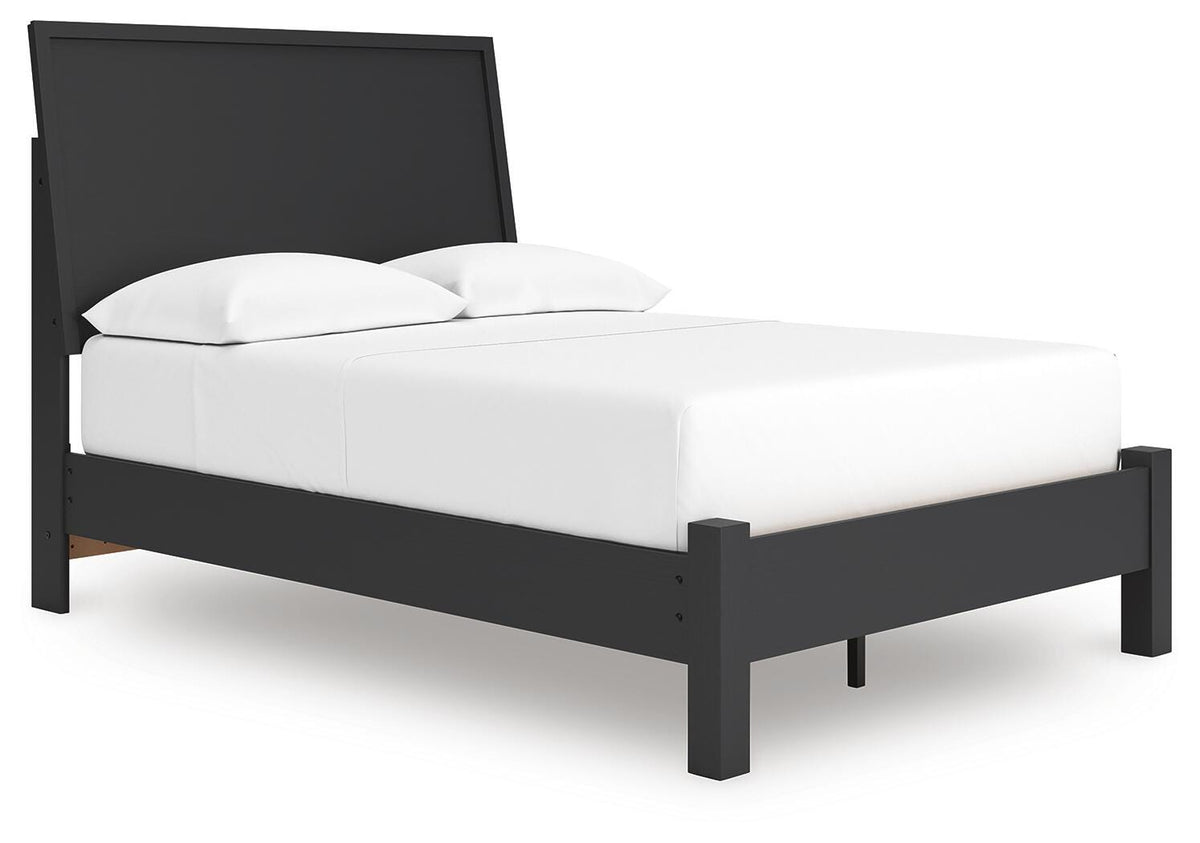 Danziar Full Panel Bed, Dresser and Mirror