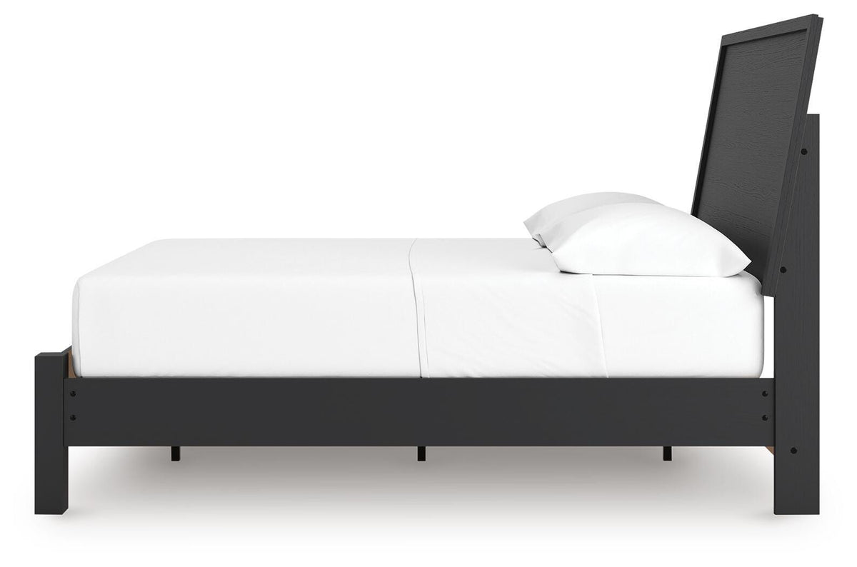 Danziar Full Panel Bed, Dresser and Mirror