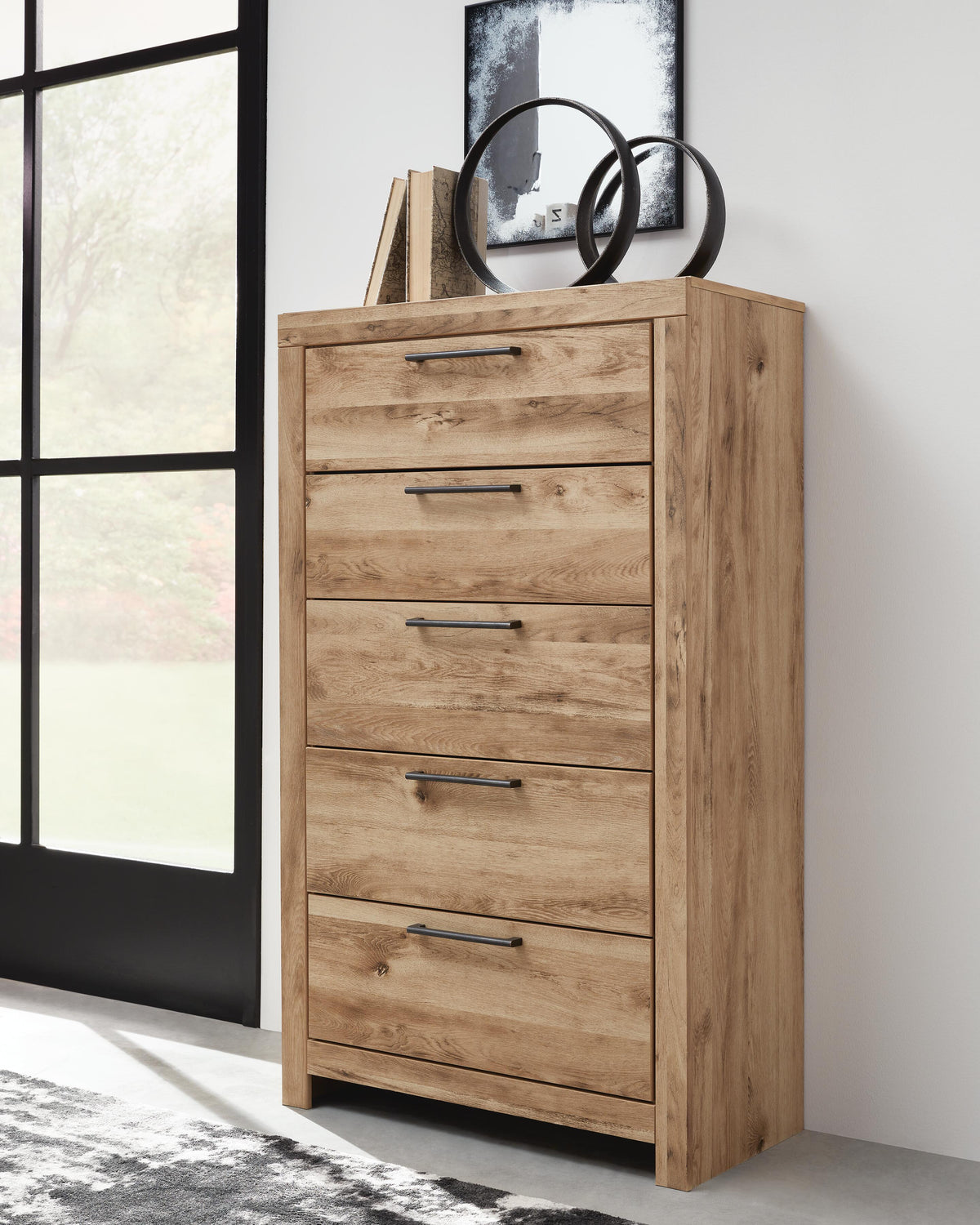 Hyanna Queen Panel Bed, Dresser, Mirror, Chest and Nightstand