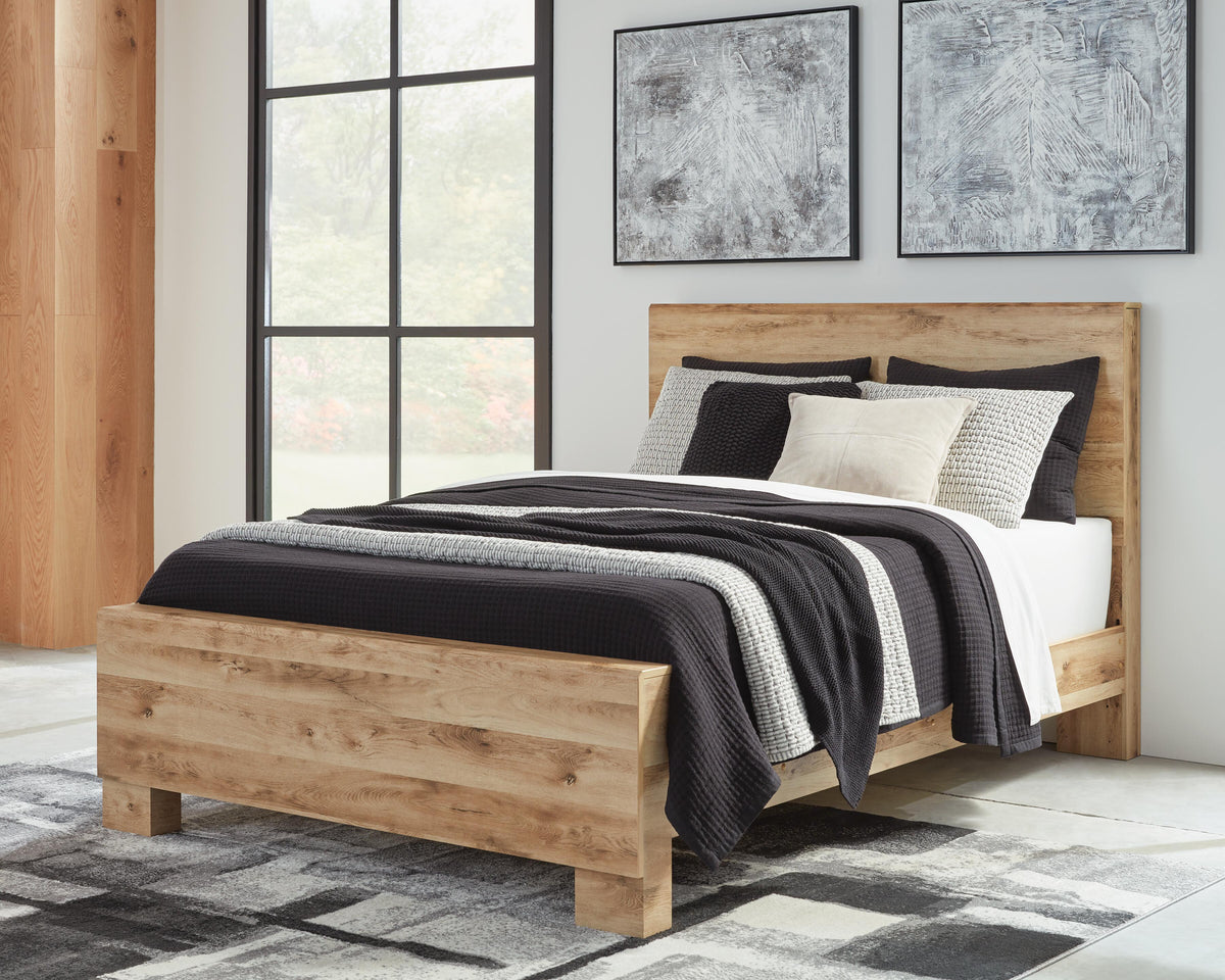 Hyanna Queen Panel Bed, Dresser, Mirror, and Nightstand