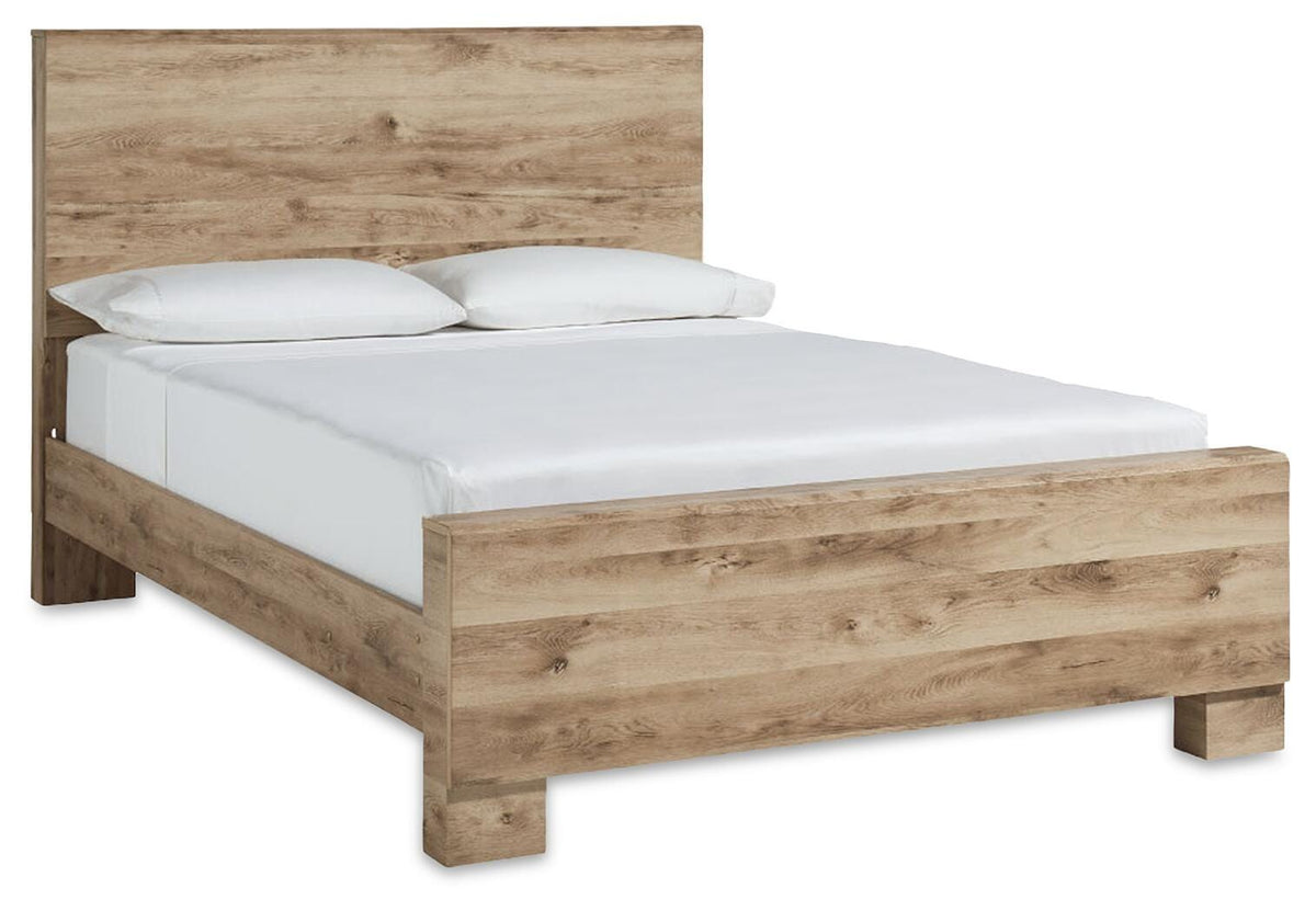Hyanna King Panel Bed, Dresser, Mirror and 2 Nightstands