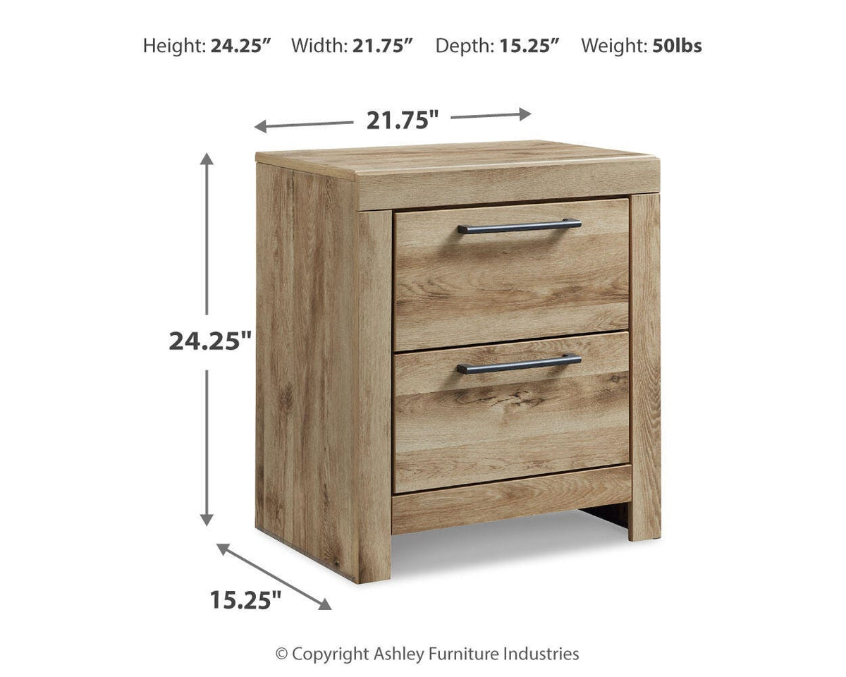 Hyanna Queen Panel Storage Bed, Dresser and Nightstand