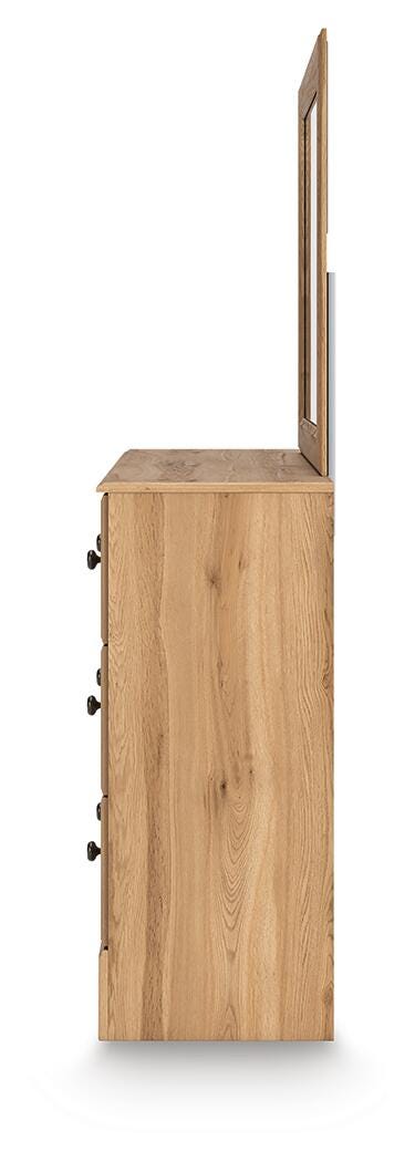 Aleaport King Panel Bed, Dresser, Mirror and Nightstand