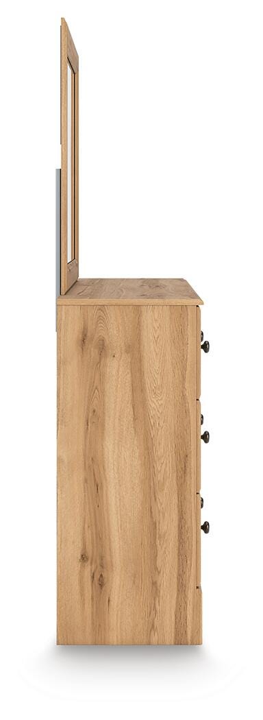 Aleaport King Panel Bed, Dresser, Mirror and Nightstand