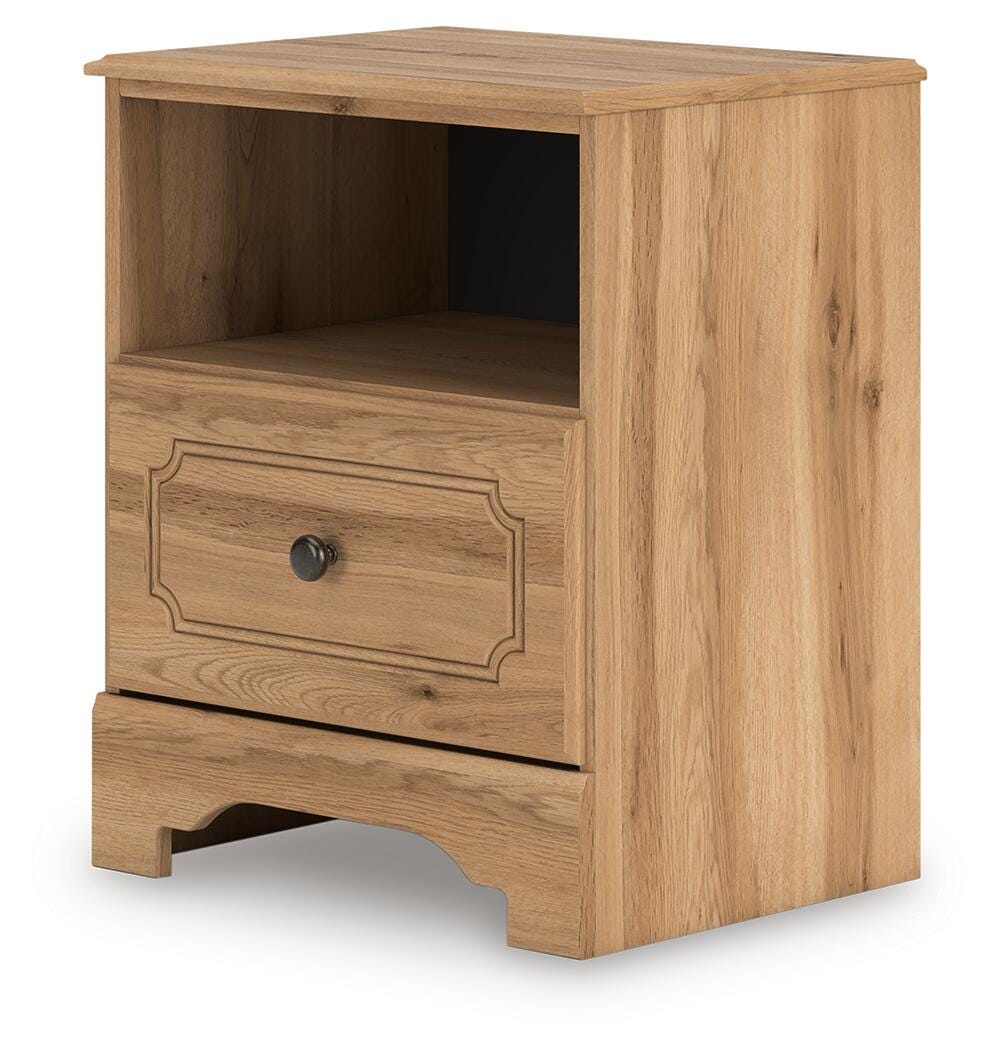 Aleaport King Panel Bed, Dresser, Mirror and Nightstand