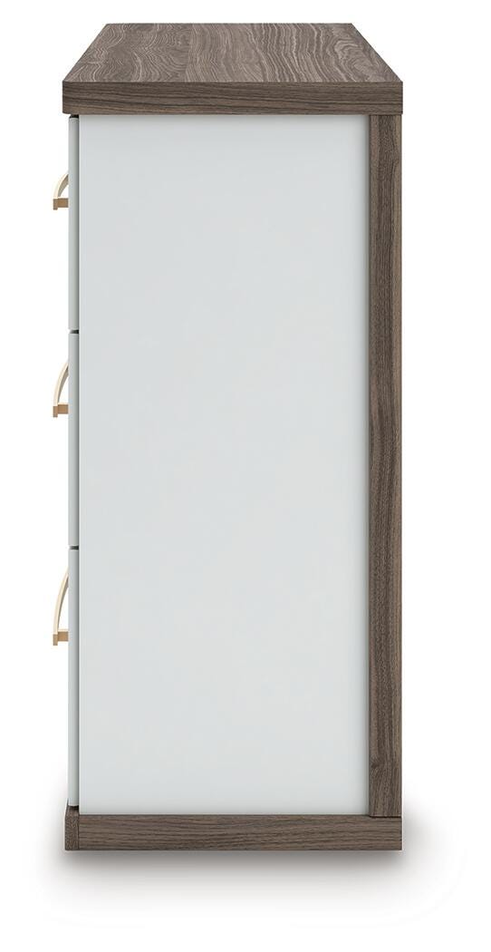 Kendanport King Upholstered Bed, Dresser and Nightstand