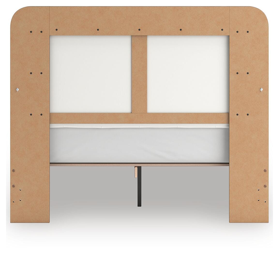 Kendanport Queen Upholstered Bed, Dresser, Mirror and Nightstand