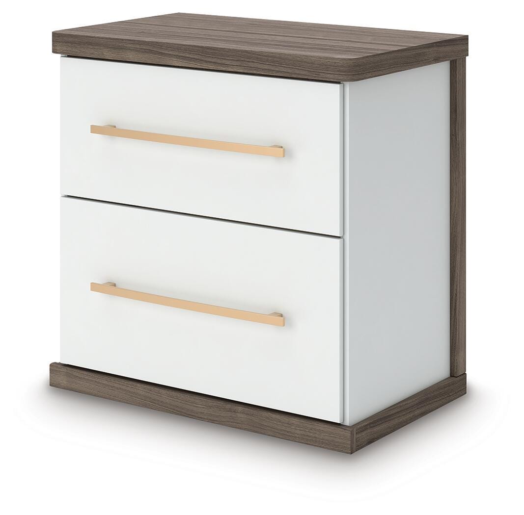 Kendanport Queen Upholstered Bed, Dresser, Mirror and Nightstand