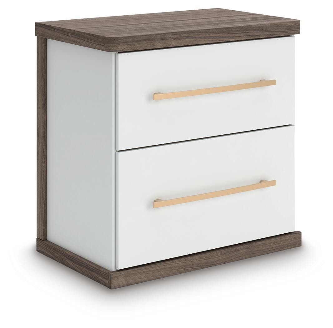 Kendanport Queen Upholstered Bed, Dresser, Mirror and Nightstand