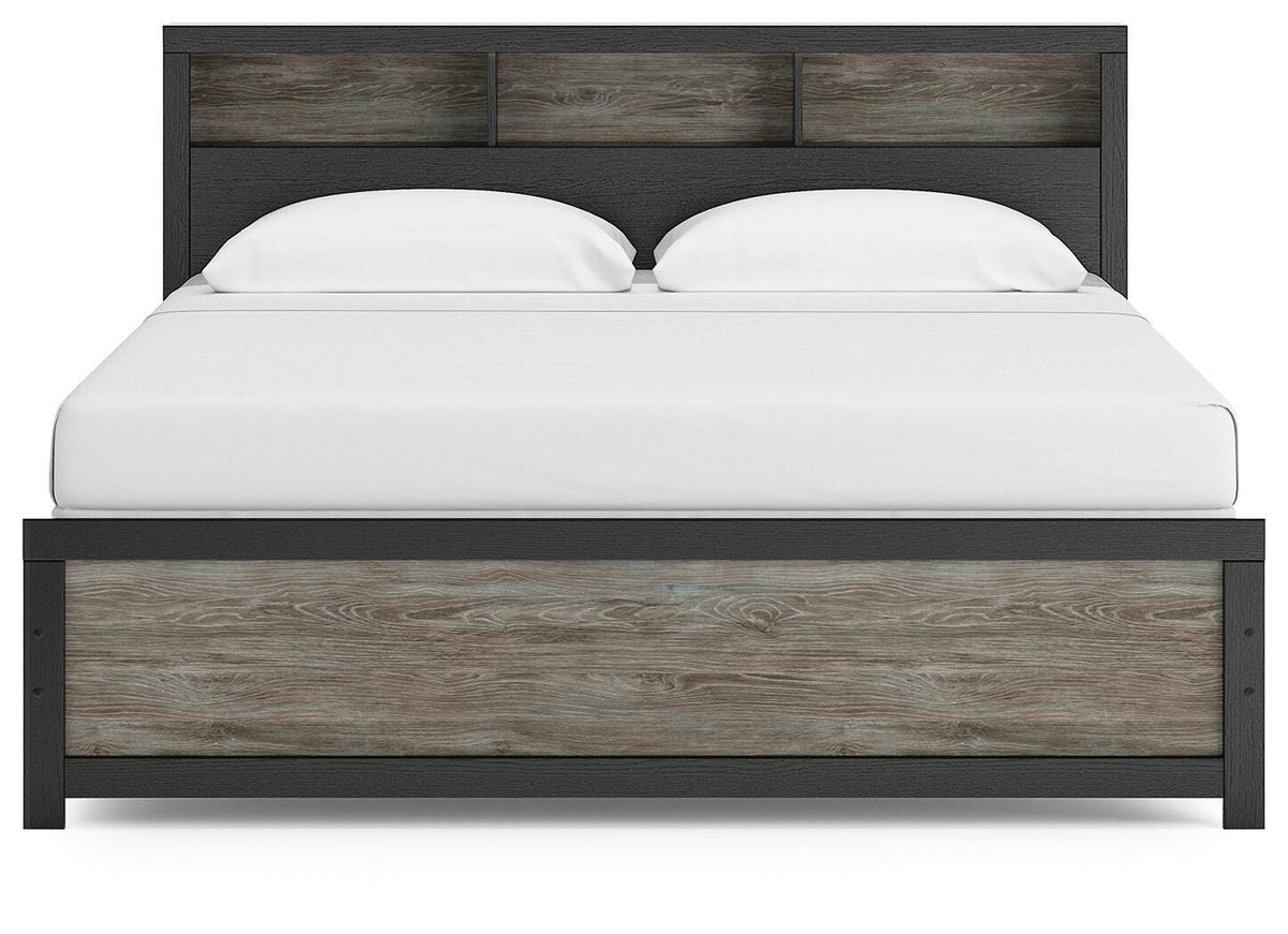 Broachmyn King Bookcase Panel Bed