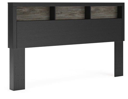 Broachmyn Lighted King Bookcase Headboard