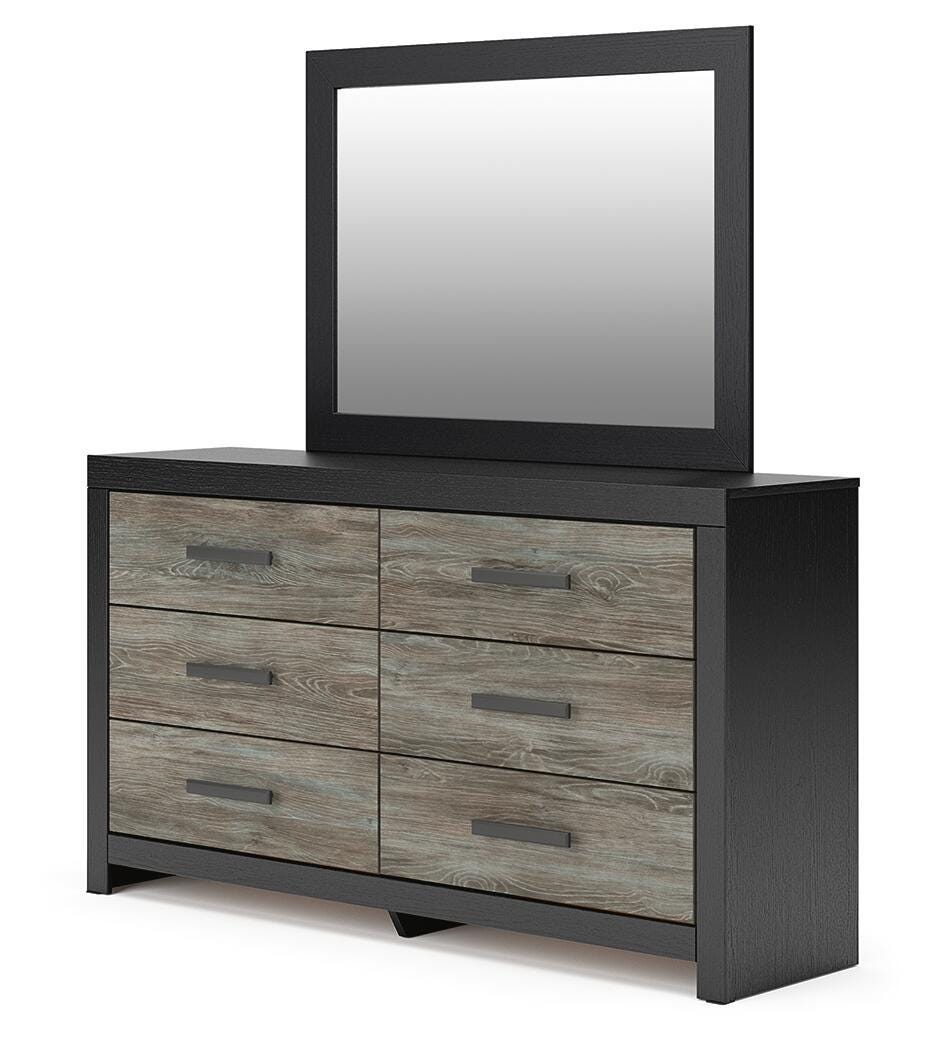 Broachmyn Full Panel Bed, Dresser and Mirror