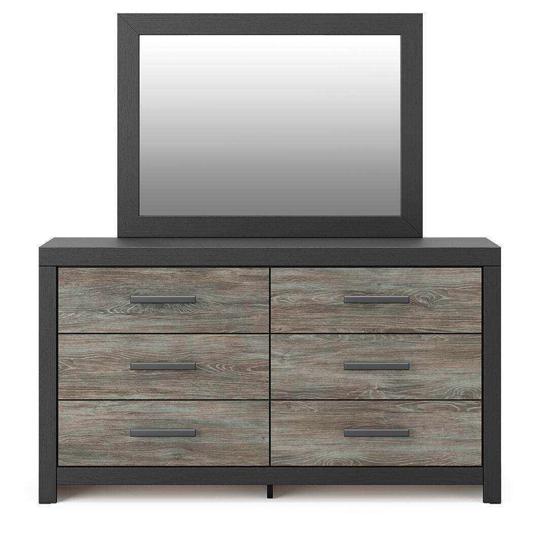 Broachmyn Full Panel Bed, Dresser and Mirror