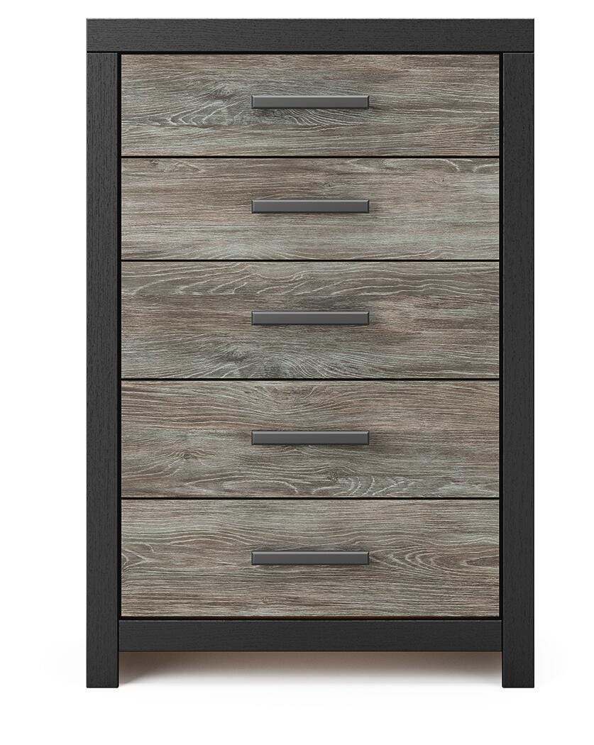 Broachmyn Queen Bookcase Bed, Chest and Nightstand