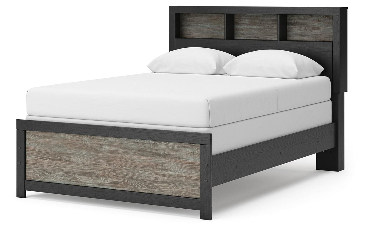 Broachmyn Full Bookcase Bed, Dresser and Mirror