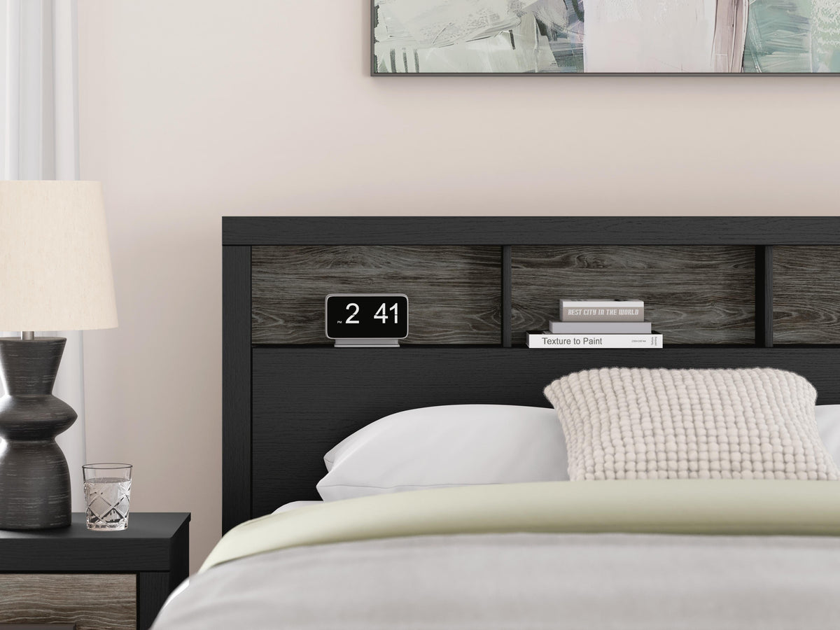 Broachmyn Full Bookcase Bed, Dresser and Mirror