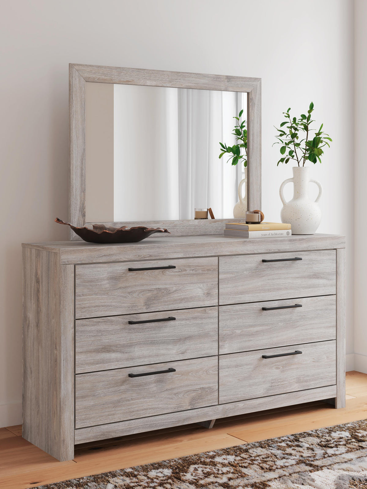 Broachmyn Queen Panel Bed, Dresser and Mirror