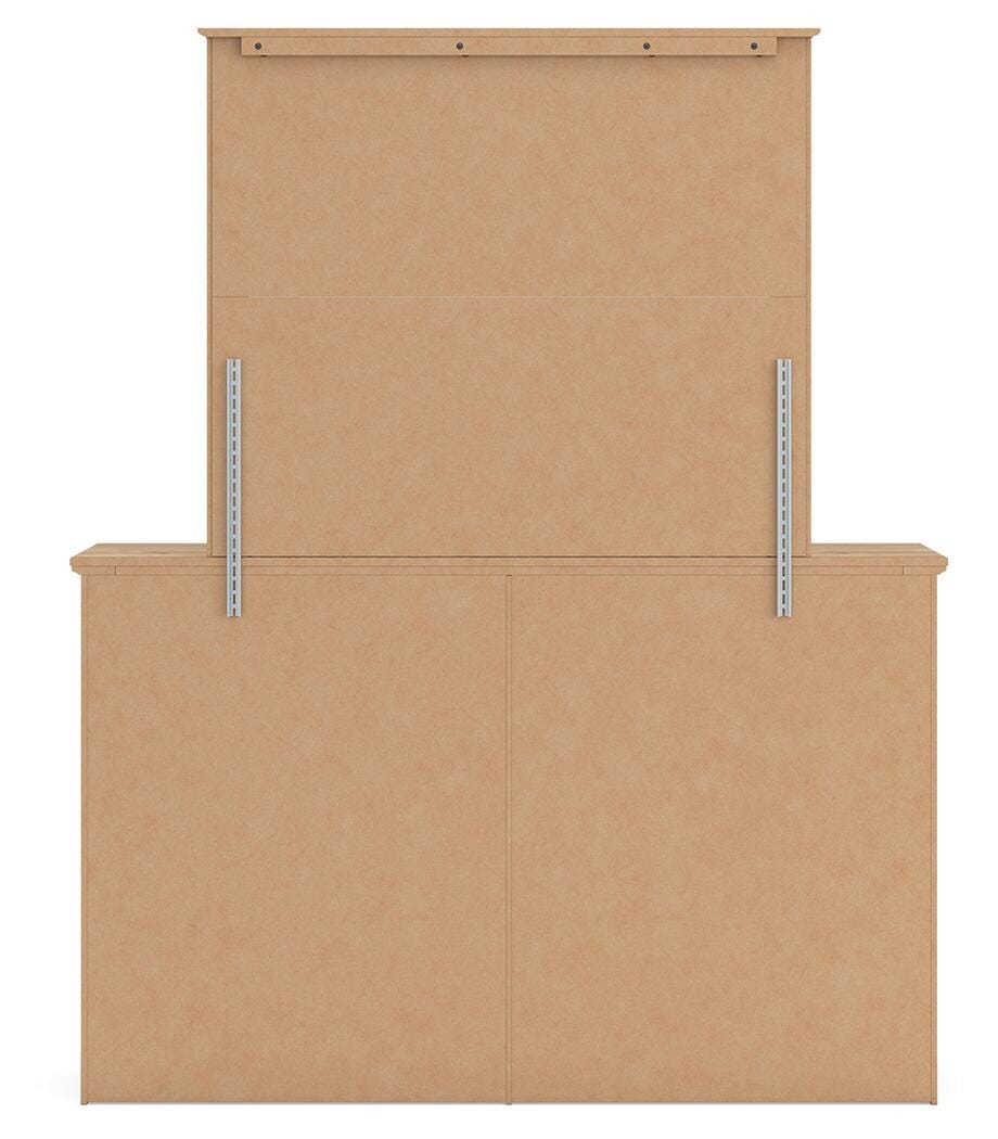 Makidern Twin Panel Bed, Dresser and Mirror