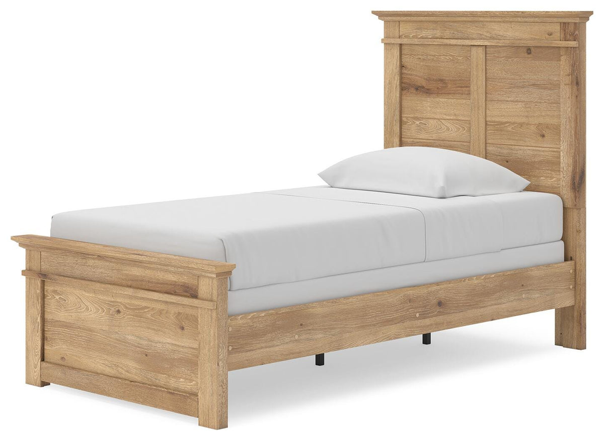Makidern Twin Panel Bed, Dresser and Mirror