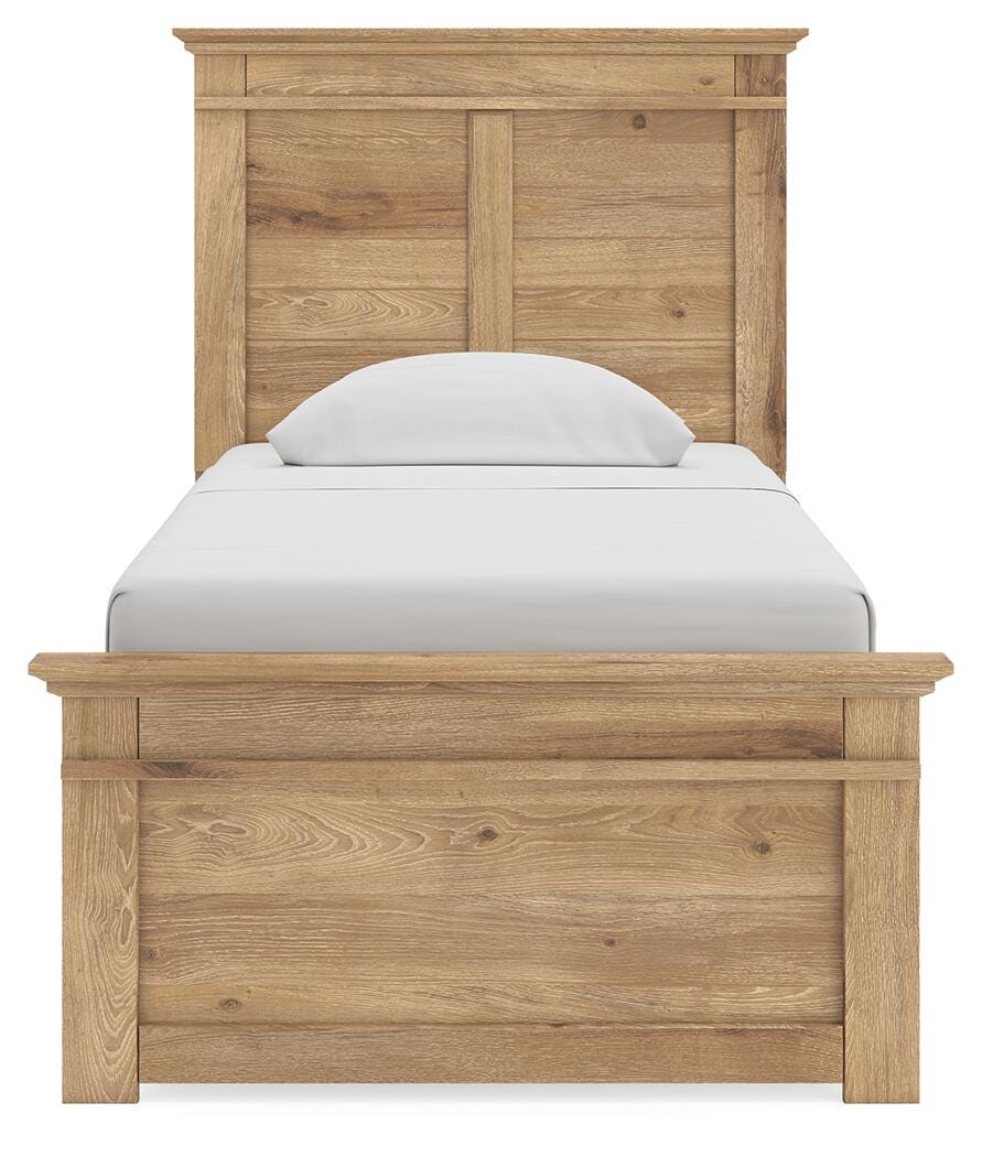 Makidern Twin Panel Bed, Dresser and Mirror