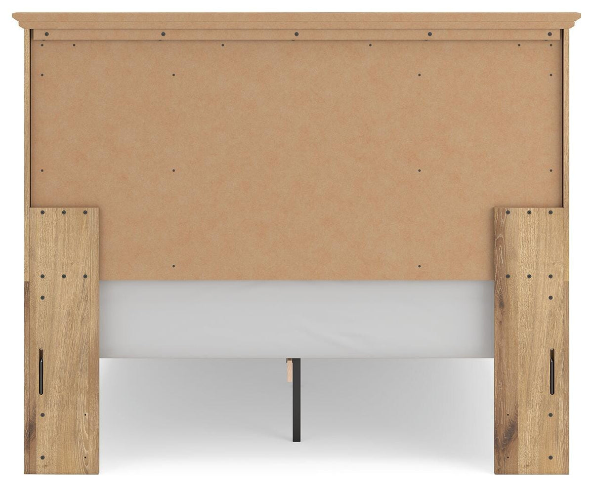 Makidern Queen Panel Storage Bed, Dresser and Mirror