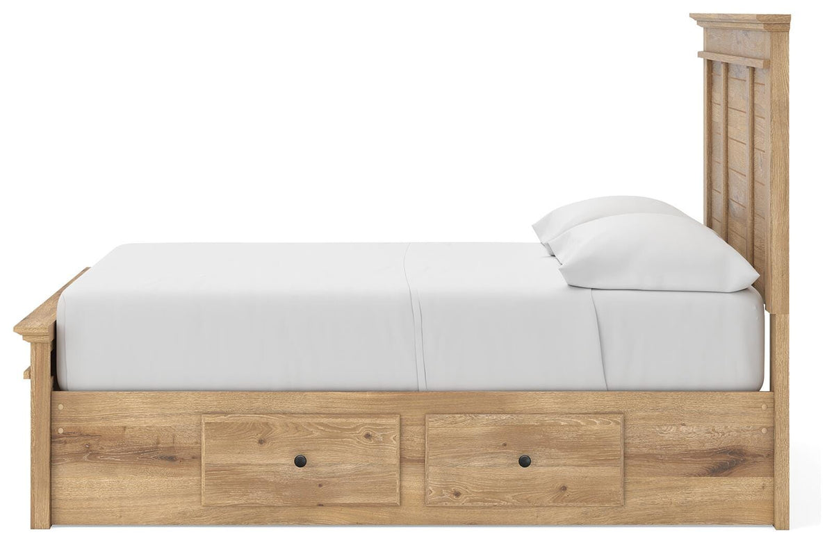 Makidern Full Panel Storage Bed
