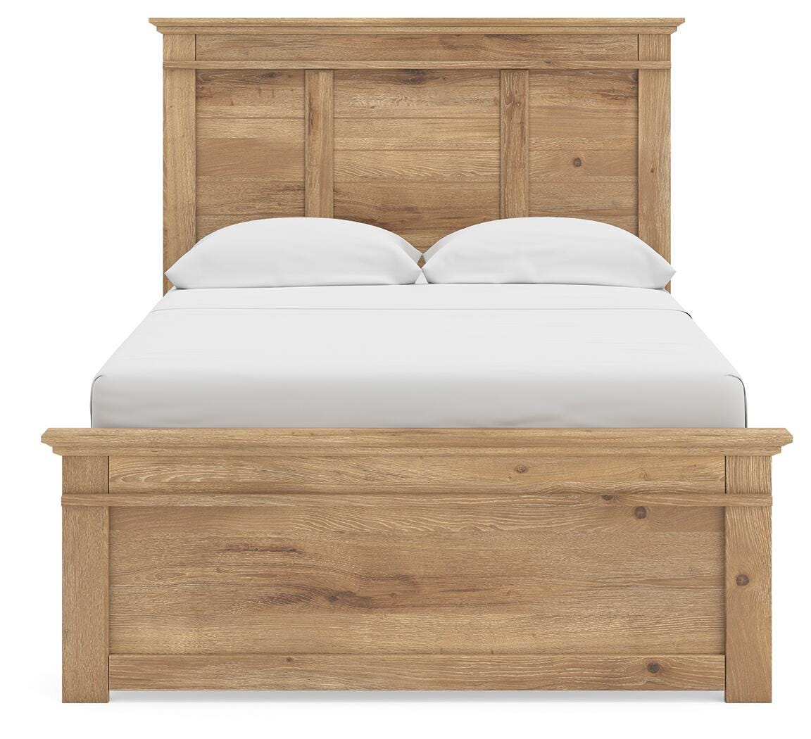 Makidern Full Panel Bed, Dresser and Mirror