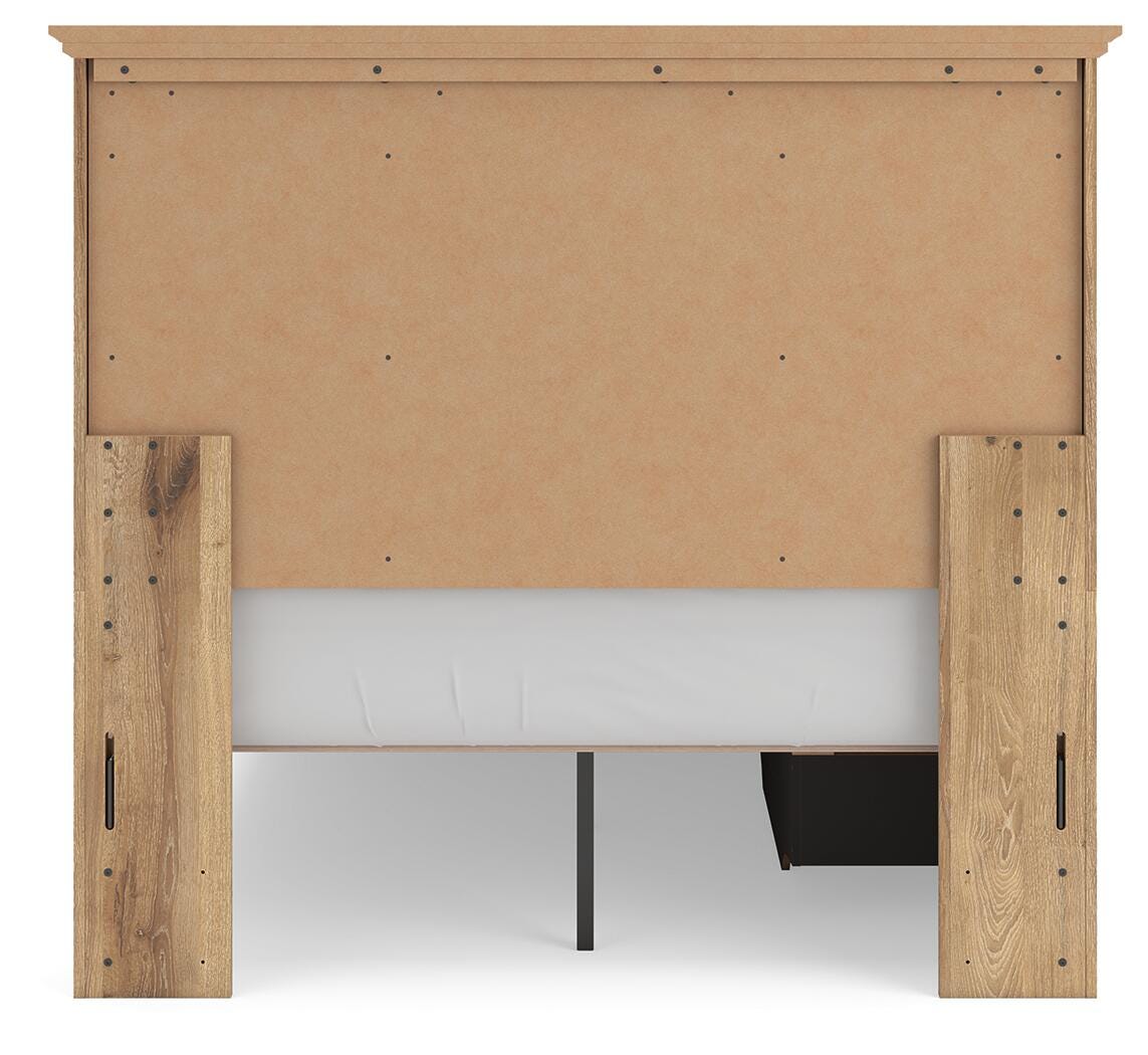 Makidern Full Panel Storage Bed