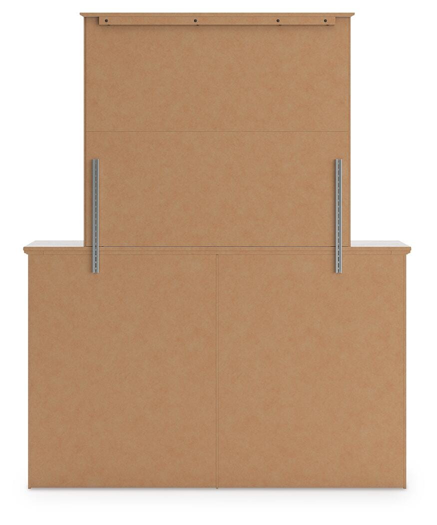 Makidern Queen Panel Bed, Dresser and Mirror