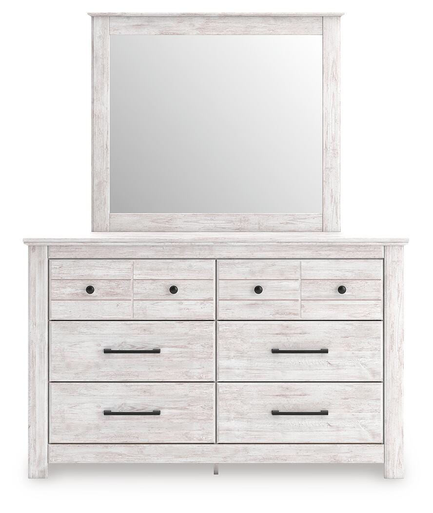 Makidern Queen Panel Bed, Dresser and Mirror