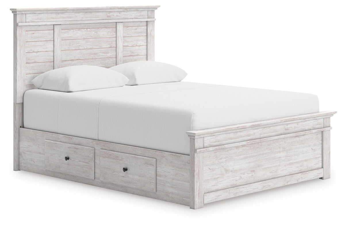 Makidern Queen Panel Storage Bed