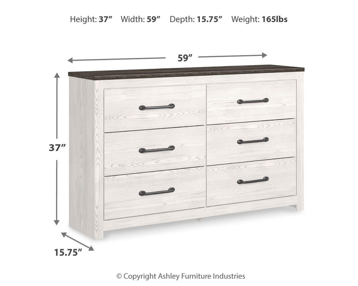 Gerridan Queen Panel Bed, Dresser, Chest and Nightstand