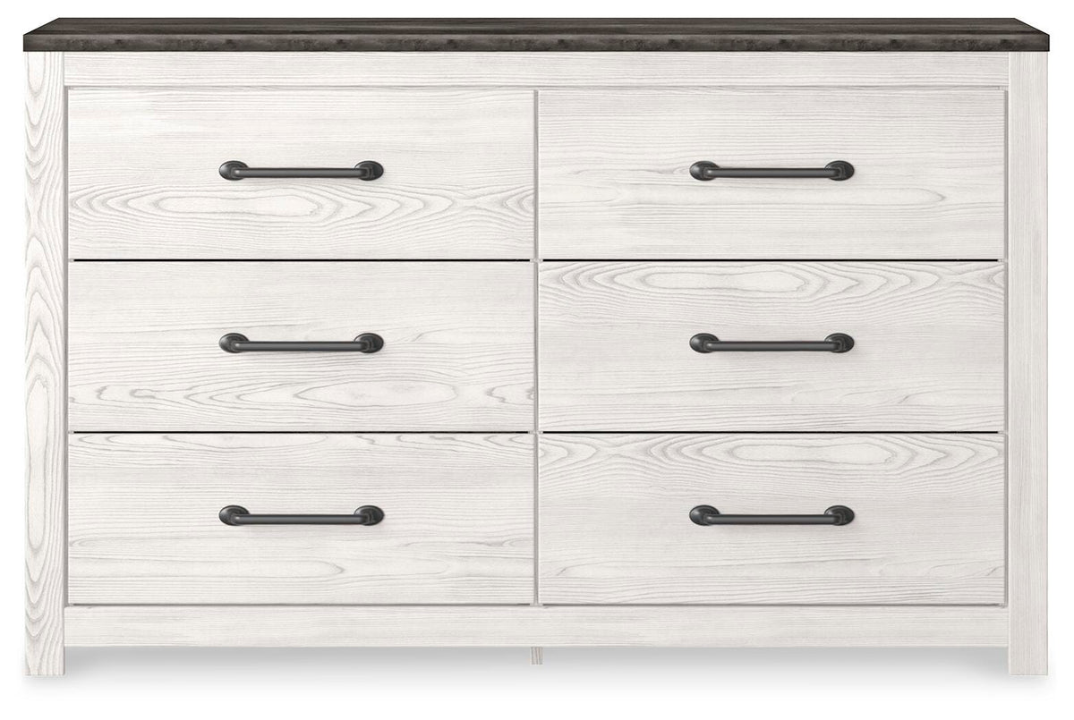 Gerridan Queen Panel Bed, Dresser, Mirror, and 2 Nightstands
