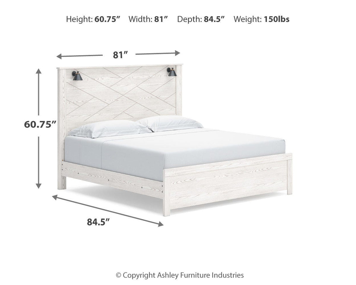 Gerridan King Panel Bed, Chest and 2 Nightstands